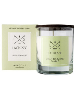 Свеча ароматическая lacrosse, green tea&lime, 40 ч